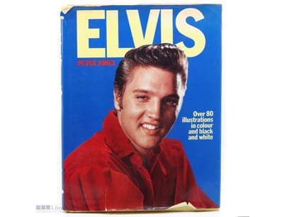 ELVIS BY PETER JONES. A VINTAGE, 88-PAGE ILLUSTRAT...