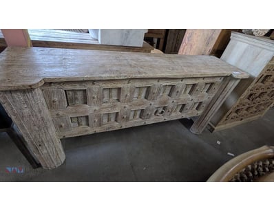 Substantial timber Hall Table featuring a rustic, ...