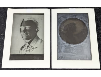 TWO ORIGINAL PHYSICAL GLASS PLATE NEGATIVE

'You...