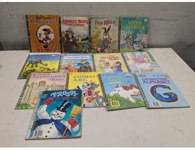 Vintage Little Golden Books collection comprising ...