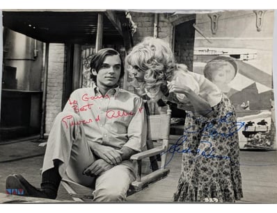 SIGNED EDWARD ALBERT AND GOLDIE HAWN WITH CERTIFIC...