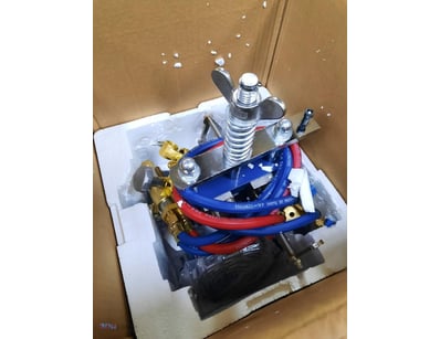 Vevor Manual pipe cutting machine in box.

