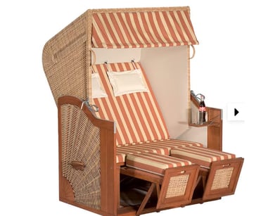 3/4 Reclining Model, Two Seater Bench, Plastic Wic...