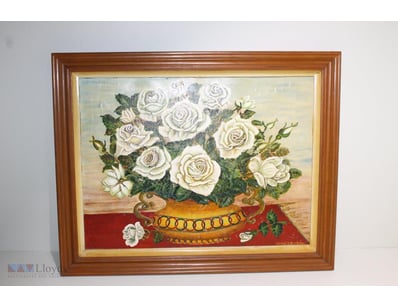 Acrylic Artwork By Mietek K. Curbala From 1976. De...