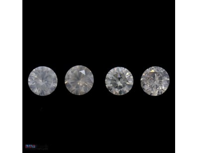 1.13CT TDW X 4, NATURAL FANCY YELLOW DIAMONDS     ...