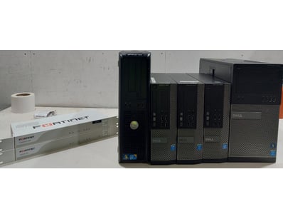 Dell OptiPlex desktop computers and Fortinet Forti...