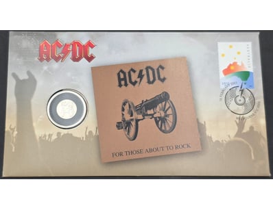 AC/DC "FOR THOSE ABOUT TO ROCK" 20 CENT COMMEMORAT...