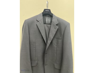 VARCE ITALIA 2 PIECE POLY WOOL MEN SUIT REGULAR FI...