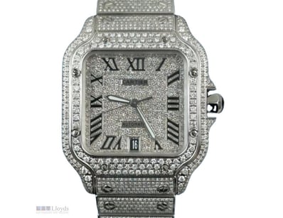 CARTIER SANTOS DE CARTIER LARGE 39.8MM STAINLESS S...