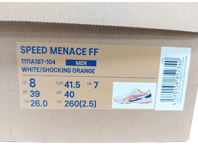ASICS Speed Menace FF men's running shoes in white...