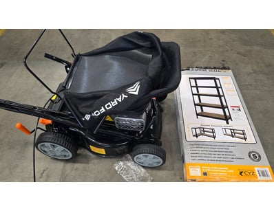 Yardforce mower with shelving unit 

Unknown wor...