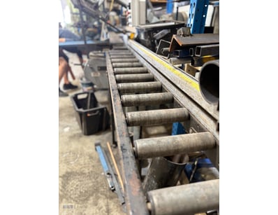 Gravity Roller Conveyor — RC-290 with Stands  (x2)...