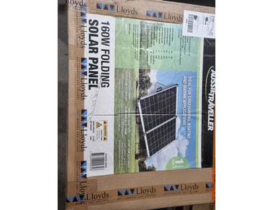 160W Folding Solar Panel System with Dual Solar Pa...