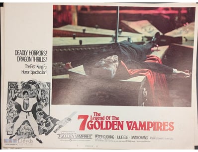 THE LEGEND OF THE 7 GOLDEN VAMPIRES ORIGINAL LOBBY...