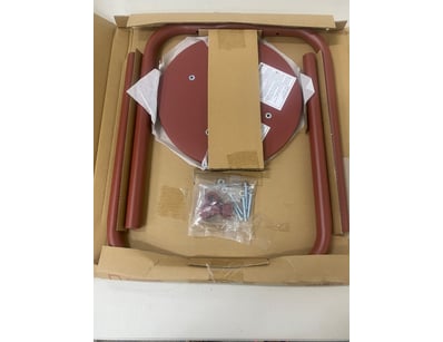 Burgundy steel stool pipe - brand new.

