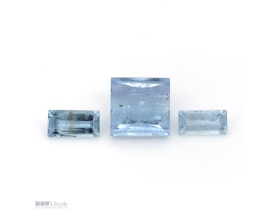 6.80CT TSW X 3, NATURAL BERYL AQUAMARINES     

Em...