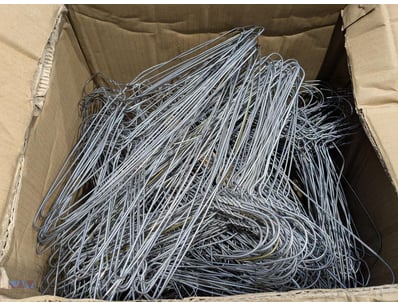 Wire Coat Hangers, Qty to box 

Sold as lot

