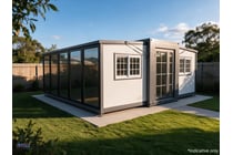 Unused Expandable Container House with 2 Floor to
