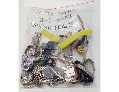 MIXED BRAND QUARTZ WATCHES AND WATCH COMPONENTS - ...