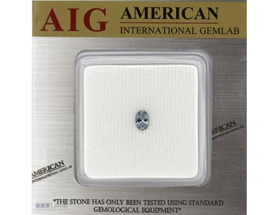 0.68CT CERTIFIED, NATURAL TANZANITE     

Oval Fac...