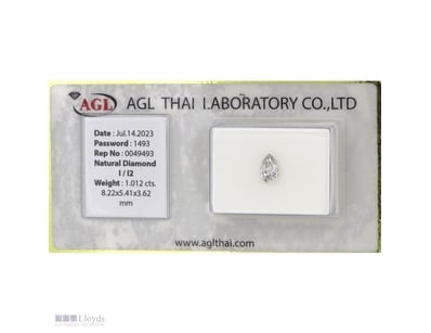1.012CT CERTIFIED, NATURAL DIAMOND     

Pear Bril...