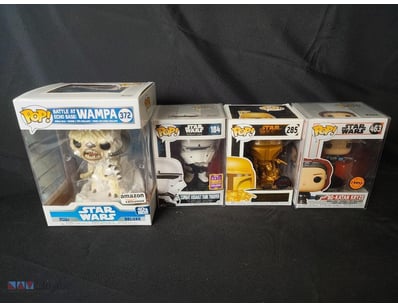 STAR WARS FUNKO POP COLLECTION - FOUR EXCLUSIVE FI...
