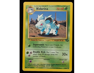 NIDORINA POKÉMON TRADING CARD - BASE SET #40/64
...