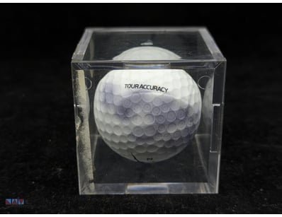 GOLF BALL IN ACRYLIC DISPLAY BOX

Condition: Goo...