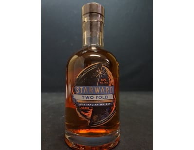 Starward Two Fold Australian Whisky, 200mL bottle....