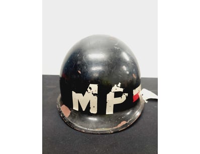 VIETNAM WAR ERA MILITARY POLICE COMBAT HELMET WITH...
