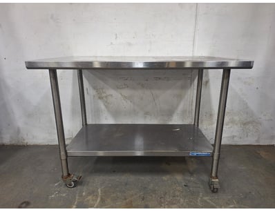 Stainless Steel Work Bench 2-Tier, Approximately 9...