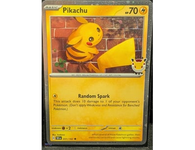 POKÉMON TRADING CARD -Pikachu #51/162 

Card from ...