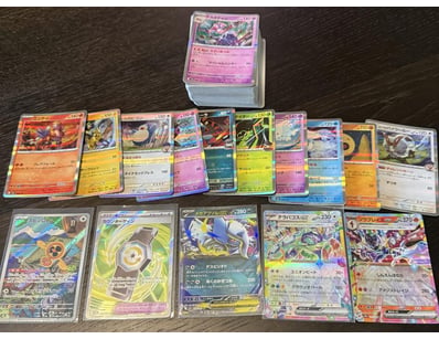 Assorted Bulk Japanese Pokémon Cards Including Hol...