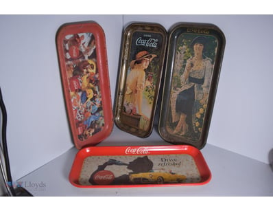 Vintage Coca-Cola Serving Trays Advertising Collec...