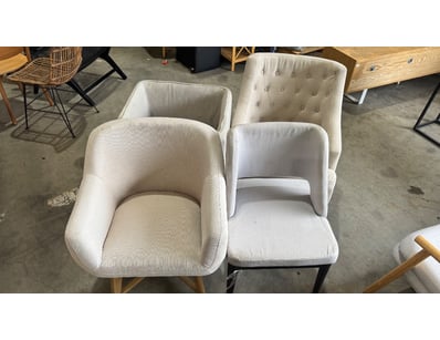 4 x decorative chairs

