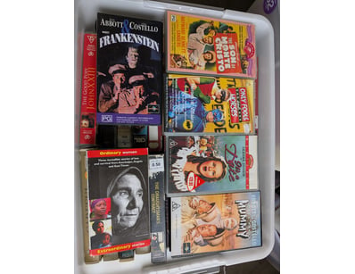 Collection of VHS Tapes Including Titanic, Only Fo...