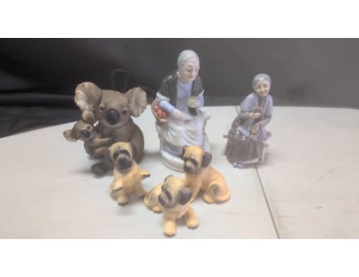 ASSORTED FIGURINES INCLUDING KOALA FIGURINES AND M...
