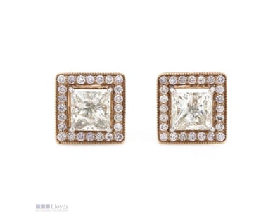 14K ROSE GOLD, FANCY PINK DIAMOND AND DIAMOND, HAL...