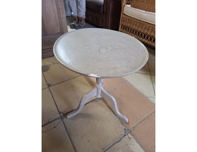Round Side Table, Timber Style, Grey Finish

Dim...