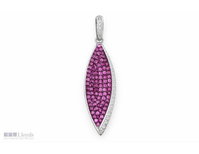 NATURAL PADPARADSCHA SAPPHIRE PENDANT ON 925 SILVE...