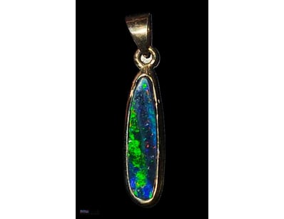 8 TCW STERLING SILVER AND WINTON BOULDER OPAL PEND...