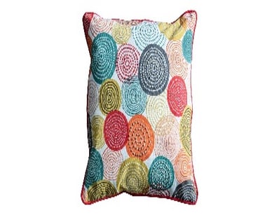 RRP: $944.55, Orb Printed Circles Cushion Multi 45...