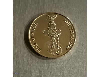 1983-AMERICA CUP WINNER GOLD PLATED MEDALLION-AUST...