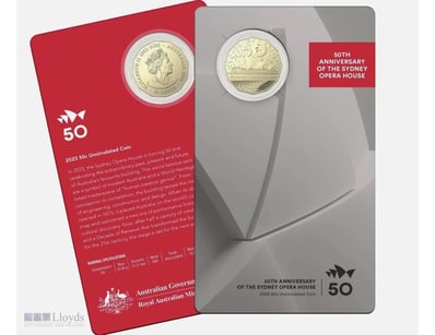 2023 50C SYDNEY OPERA HOUSE 50TH ANNIVERSARY COIN ...