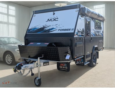 <b>2025 MDC Forbes 11 Off-Road Caravan - White/Bla...
