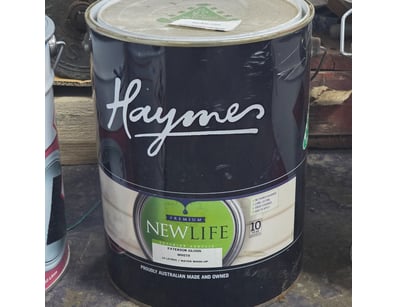 Haymes paint, new life, premium, exterior gloss wh...