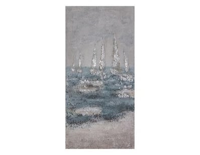 RRP: $549, Sea Waves Textured Canvas 900x1200mm,  ...
