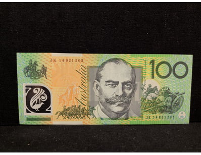 2014 AUSTRALIAN $100 POLYMER BANKNOTE

Polymer $...