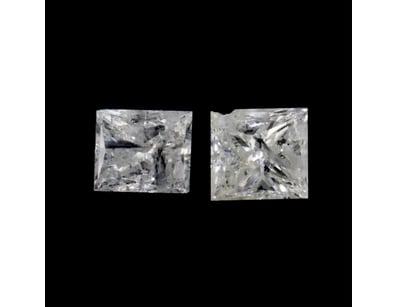 0.93CT TDW X 2, NATURAL DIAMONDS     

Princess Cu...