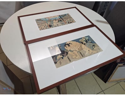 2 x Japanese Framed Prints.

